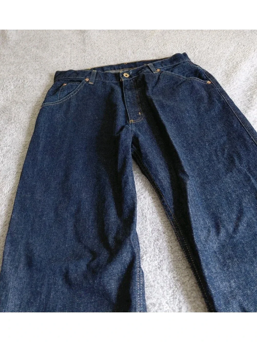 Vtg Polo Ralph Lauren Jeans Mens 30x30 Y2K Blue Relaxed C-5 Carpenter